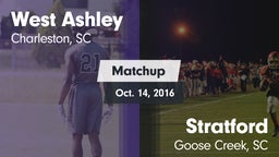 Matchup: West Ashley High vs. Stratford  2016