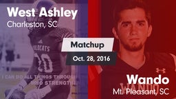 Matchup: West Ashley High vs. Wando  2016