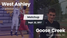 Matchup: West Ashley High vs. Goose Creek  2017