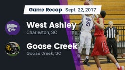 Recap: West Ashley  vs. Goose Creek  2017