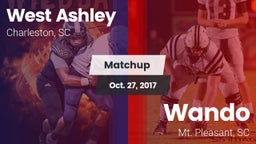 Matchup: West Ashley High vs. Wando  2017