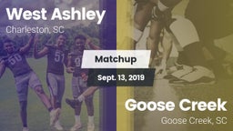 Matchup: West Ashley High vs. Goose Creek  2019