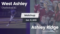 Matchup: West Ashley High vs. Ashley Ridge  2019