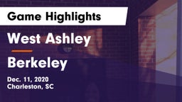 West Ashley  vs Berkeley  Game Highlights - Dec. 11, 2020