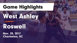 West Ashley  vs Roswell  Game Highlights - Nov. 20, 2017