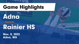 Adna  vs Rainier HS Game Highlights - Nov. 8, 2023