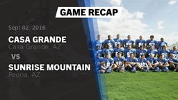 Recap: Casa Grande  vs. Sunrise Mountain  2016