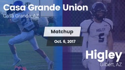 Matchup: Casa Grande Union vs. Higley  2017