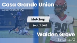 Matchup: Casa Grande Union vs. Walden Grove  2018