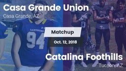 Matchup: Casa Grande Union vs. Catalina Foothills  2018