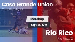 Matchup: Casa Grande Union vs. Rio Rico  2019