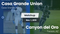 Matchup: Casa Grande Union vs. Canyon del Oro  2019