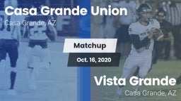 Matchup: Casa Grande Union vs. Vista Grande  2020