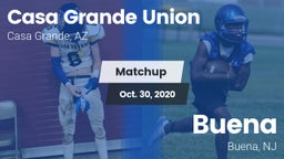 Matchup: Casa Grande Union vs. Buena  2020
