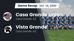 Recap: Casa Grande Union  vs. Vista Grande  2020