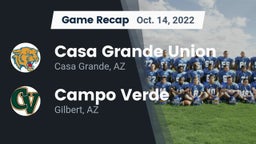 Recap: Casa Grande Union  vs. Campo Verde  2022