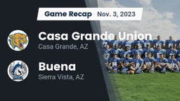 Recap: Casa Grande Union  vs. Buena  2023