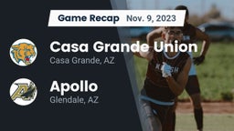 Recap: Casa Grande Union  vs. Apollo  2023