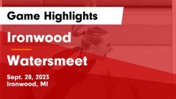 Ironwood  vs Watersmeet Game Highlights - Sept. 28, 2023