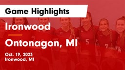 Ironwood  vs Ontonagon, MI Game Highlights - Oct. 19, 2023