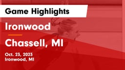 Ironwood  vs Chassell, MI Game Highlights - Oct. 23, 2023