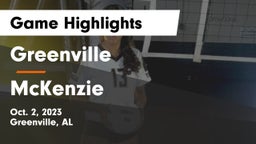 Greenville  vs McKenzie  Game Highlights - Oct. 2, 2023