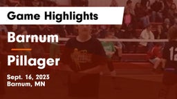 Barnum  vs Pillager  Game Highlights - Sept. 16, 2023
