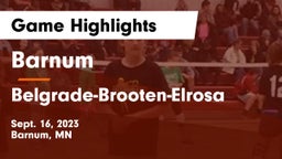 Barnum  vs Belgrade-Brooten-Elrosa  Game Highlights - Sept. 16, 2023