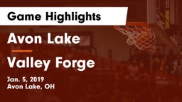 Avon Lake  vs Valley Forge  Game Highlights - Jan. 5, 2019