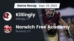 Recap: Killingly  vs. Norwich Free Academy 2023