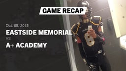 Recap: Eastside Memorial  vs. A Academy 2015