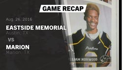 Recap: Eastside Memorial  vs. Marion  2016