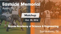 Matchup: Eastside Memorial vs. Brooks Academy of Science & Engineering  2016
