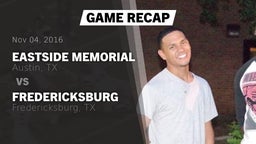 Recap: Eastside Memorial  vs. Fredericksburg  2016