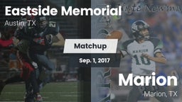 Matchup: Eastside Memorial vs. Marion  2017