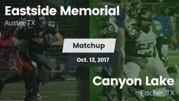Matchup: Eastside Memorial vs. Canyon Lake  2017