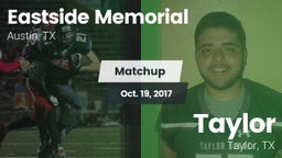 Matchup: Eastside Memorial vs. Taylor  2017