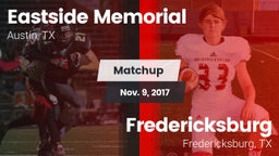Matchup: Eastside Memorial vs. Fredericksburg  2017