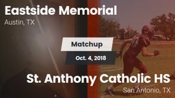 Matchup: Eastside Memorial vs. St. Anthony Catholic HS 2018