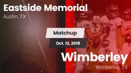 Matchup: Eastside Memorial vs. Wimberley  2018