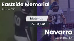 Matchup: Eastside Memorial vs. Navarro  2018