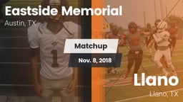 Matchup: Eastside Memorial vs. Llano  2018