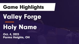 Valley Forge  vs Holy Name  Game Highlights - Oct. 4, 2023