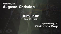Matchup: Augusta Christian vs. Oakbrook Prep  2016