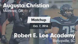 Matchup: Augusta Christian vs. Robert E. Lee Academy 2016
