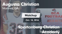 Matchup: Augusta Christian vs. Spartanburg Christian Academy  2016