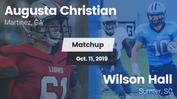 Matchup: Augusta Christian vs. Wilson Hall  2019