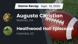 Recap: Augusta Christian  vs. Heathwood Hall Episcopal  2020
