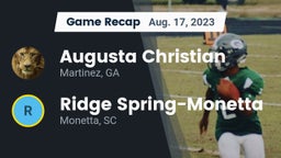 Recap: Augusta Christian  vs. Ridge Spring-Monetta  2023