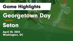 Georgetown Day  vs Seton Game Highlights - April 20, 2024